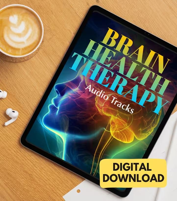Brain health therapy audio tracks for relaxation focus and mental wellness