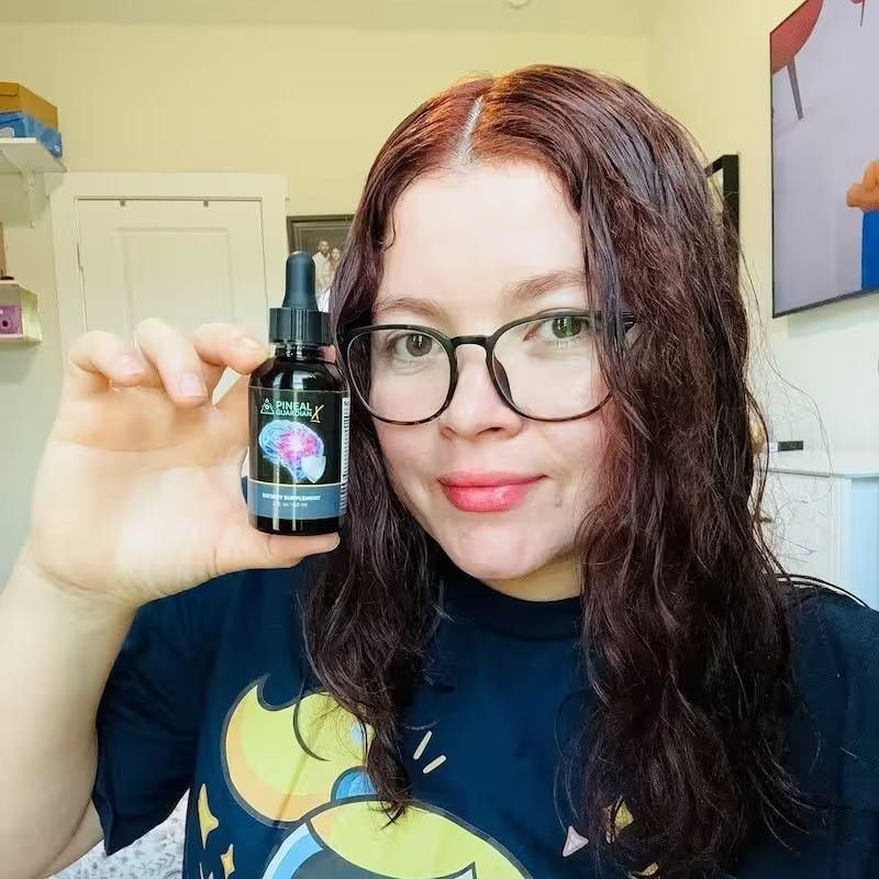 Woman using natural supplement for focus and healthy sleep support
